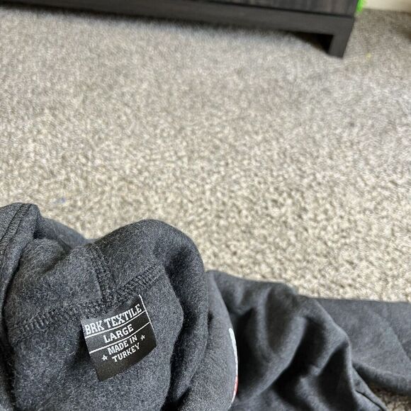 The Punisher Ramstein Germany Hoodie Pullover Logo Fleece Lined Gray New - Picture 4 of 5